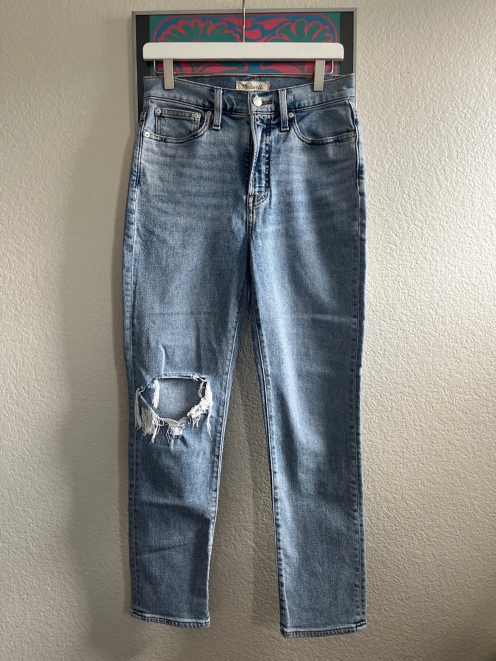 Madewell Perfect Vintage Jeans with Distressed Knee